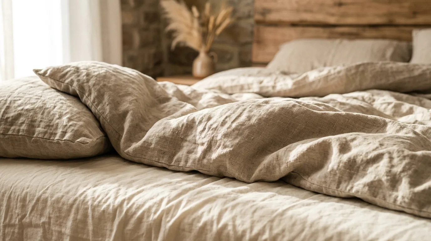 Keep nightstands simple but tactile inspiration for an organic modern bedroom.